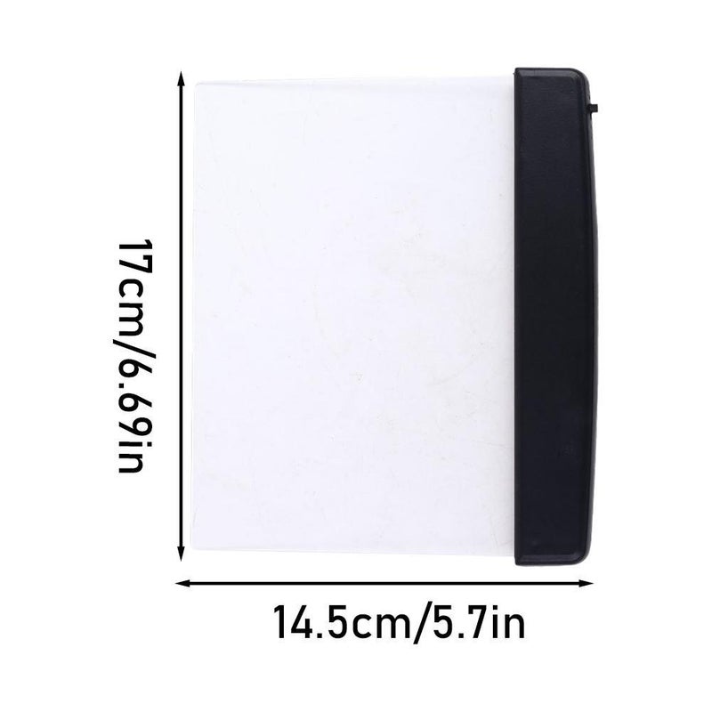 Book Light, Battery Powered Clear LED Flat Reading Light,Panel Plate Lamp Book Full Page Lights for Reading in Bed at Night,Portable Wireless Eye Protection Funny Xmas Gifts for Readers (Black) - Image 2